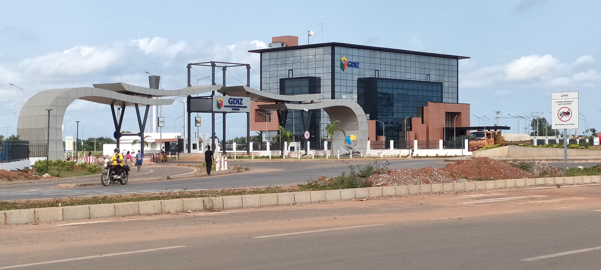 Vue de la zone industrielle de Glo-Djigbé, au Bénin.